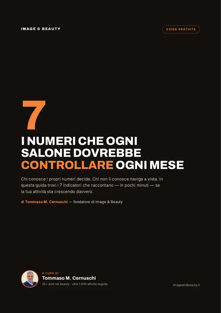 La copertina della guida: I 7 numeri che ogni salone dovrebbe controllare ogni mese