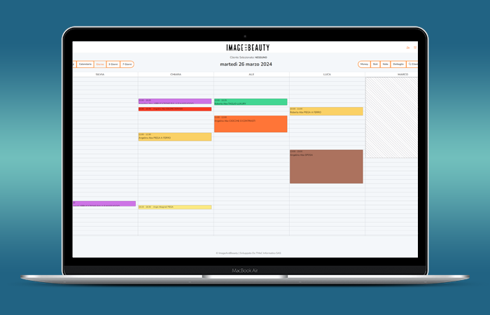 Facile lettura dell’agenda con il Software Gestionale per parrucchieri